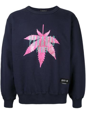 3.paradis Long Sleeved Leaf Jumper - Blue