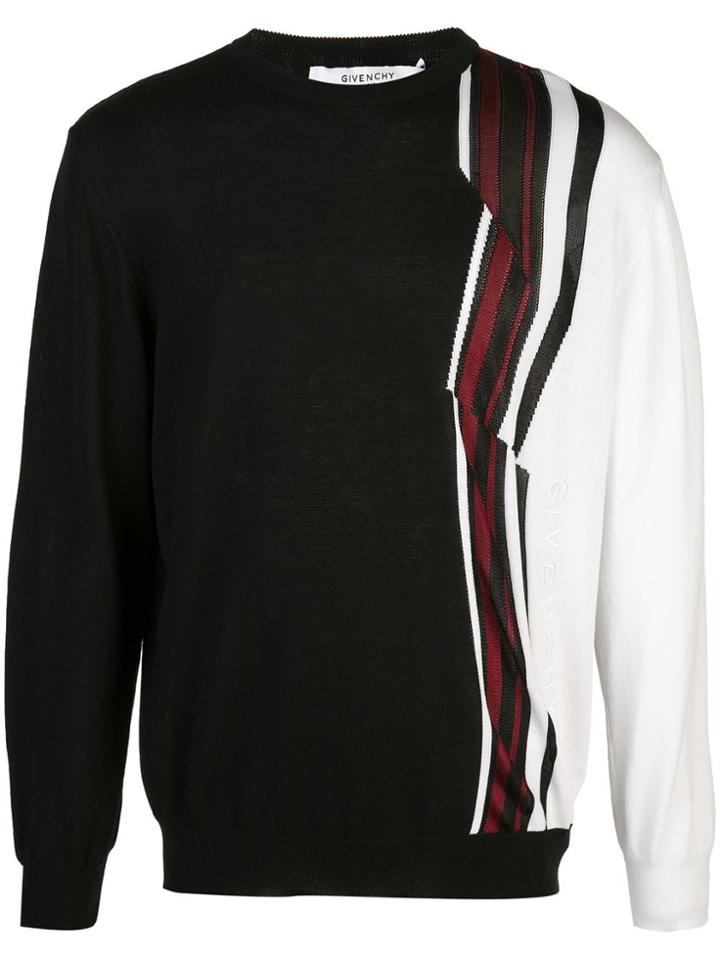 Givenchy Stripe Detail Jumper - Black