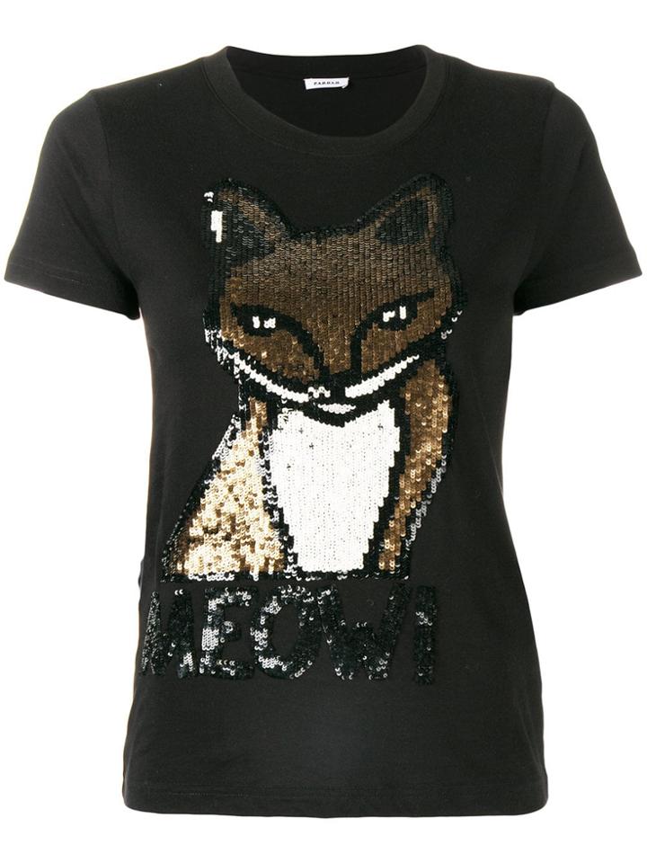P.a.r.o.s.h. Meow T-shirt - Black