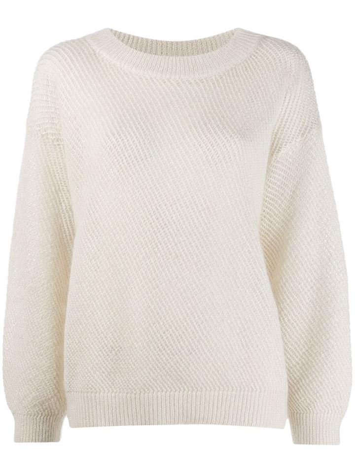 Brunello Cucinelli Loose Fit Jumper - Neutrals