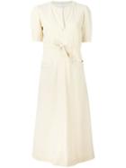 Courrèges Vintage Round Split Neck Dress, Women's, Size: 38, Nude/neutrals