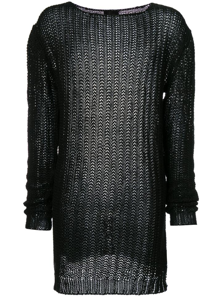 Label Under Construction Punched Jumper - Grey