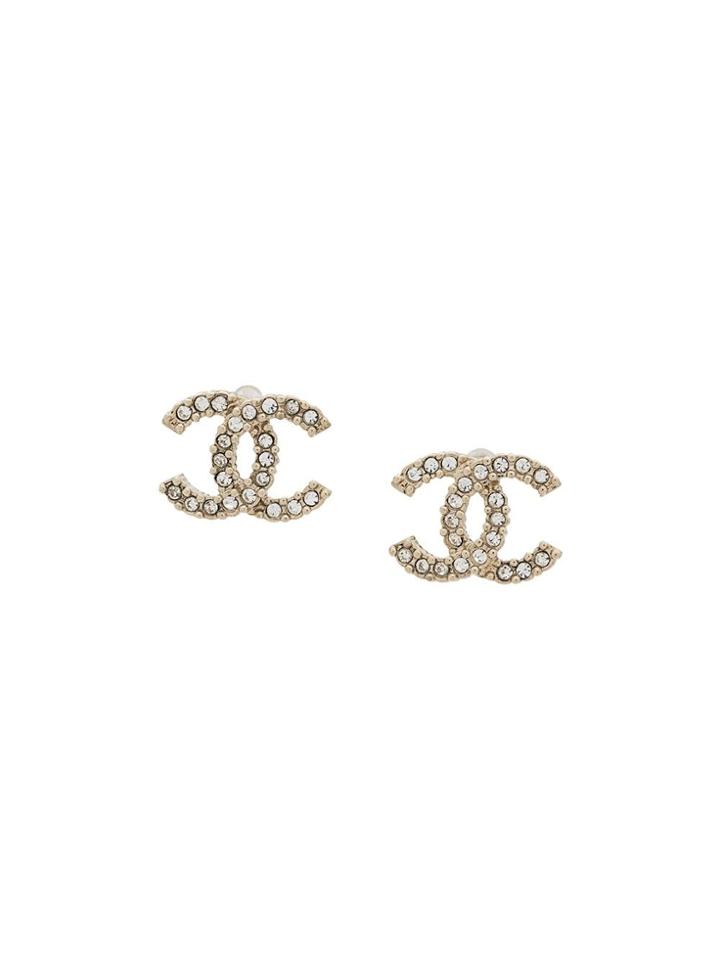 Chanel Pre-owned Logo Clip-on Earrings - Gold