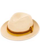 Fendi Hat With Appliqué, Men's, Size: Medium, Nude/neutrals, Straw