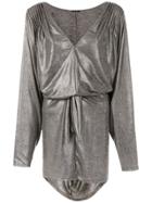Tufi Duek Metallic Dress - Grey