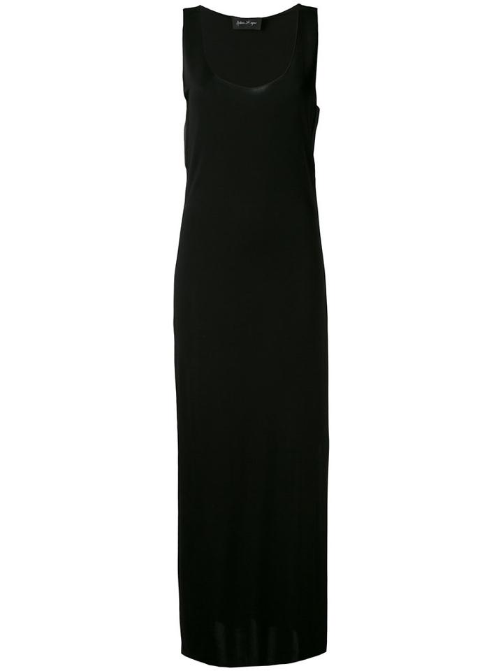 Andrea Ya'aqov - Scoop Neck Maxi Dress - Women - Cotton/viscose - M, Black, Cotton/viscose