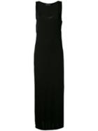 Andrea Ya'aqov - Scoop Neck Maxi Dress - Women - Cotton/viscose - M, Black, Cotton/viscose