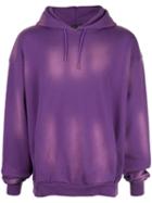 Martine Rose Washed Details Hoodie - Purple