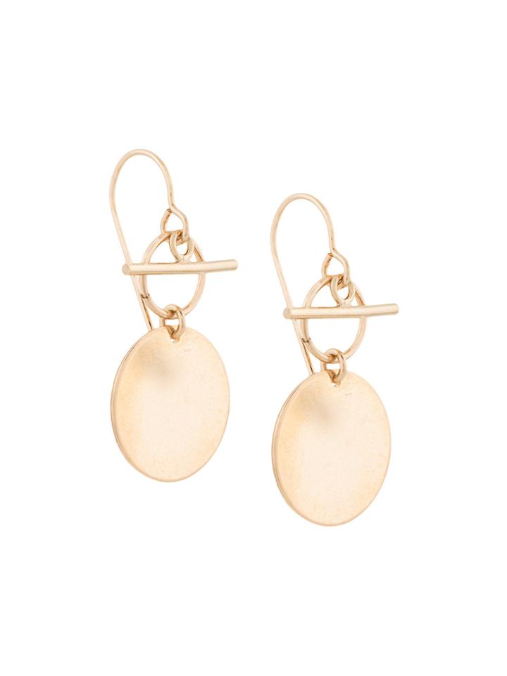 Petite Grand Fob Earrings - Metallic