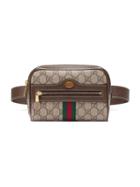 Gucci Brown Ophidia Gg Supreme Small Belt Bag - Neutrals