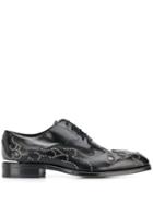 Alexander Mcqueen Lace-up Flame Shoes - Black