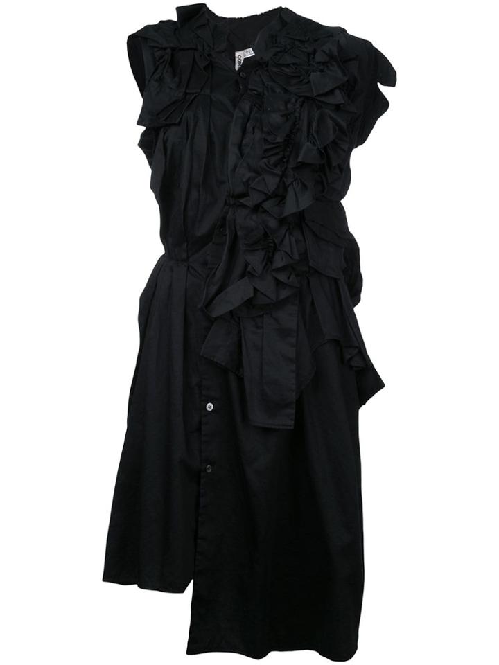 Comme Des Garçons Pre-owned Deconstructed Shirt Dress - Black