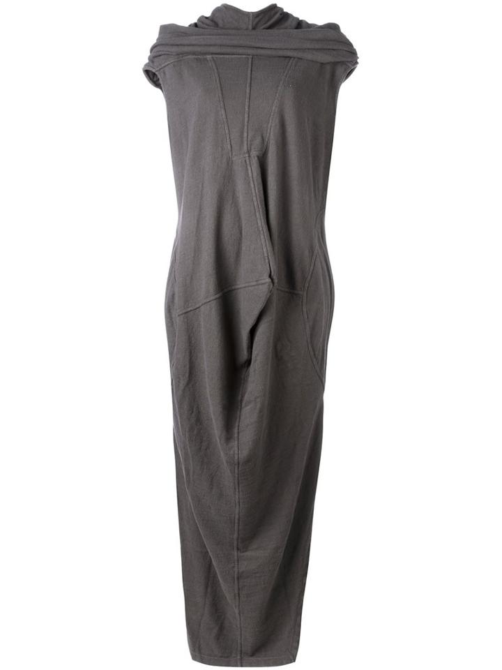 Rick Owens Drkshdw Reversed Dress, Women's, Size: Medium, Grey, Cotton