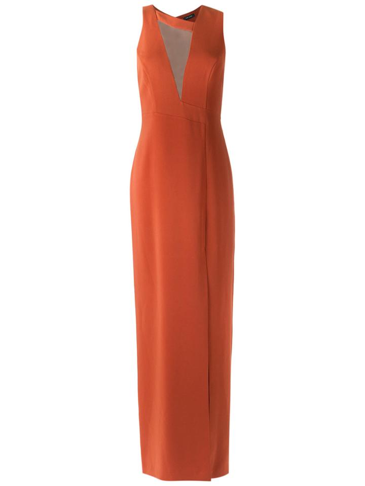 Tufi Duek Front Slit Gown - Yellow & Orange