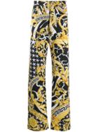 Versace Savage Barocco Print Jeans - Black