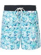 Venroy Stroke Print Swim Shorts - Blue