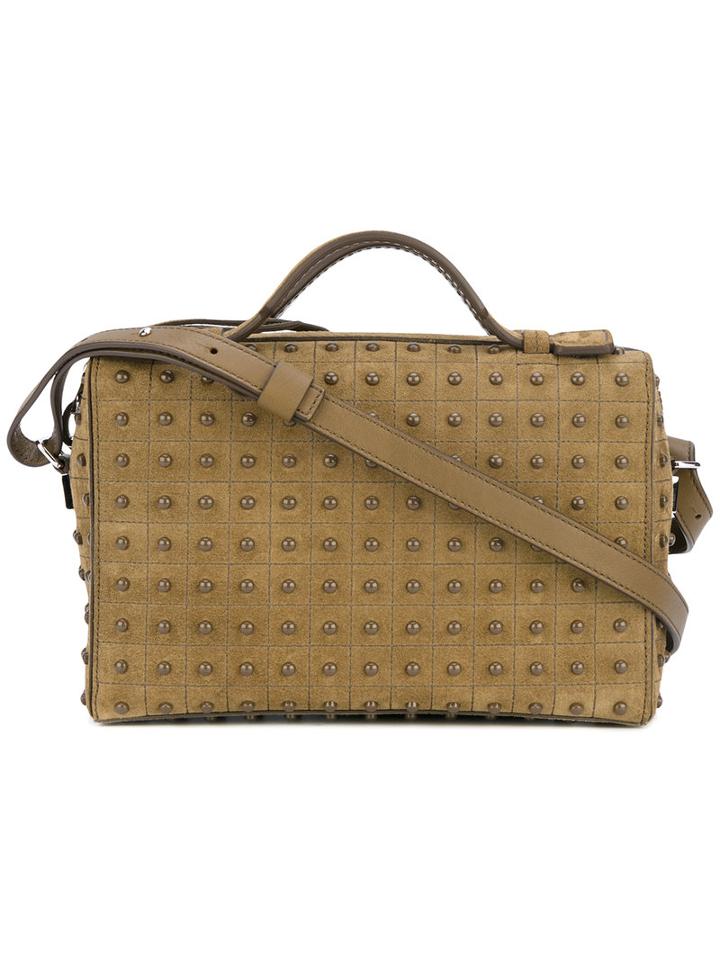 Tod's - Studded Crossbody Bag - Women - Leather - One Size, Green, Leather