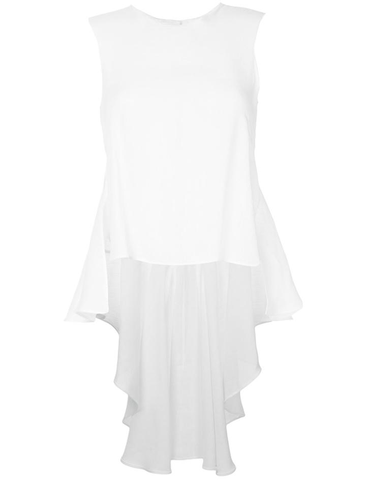 Khaite High Low Hem Blouse - White