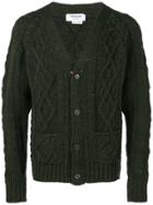 Thom Browne Cable Knit Cardigan - Green
