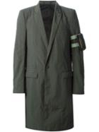 Nicolas Andreas Taralis Single Breasted Coat, Men's, Size: 48, Grey, Cotton/polyamide
