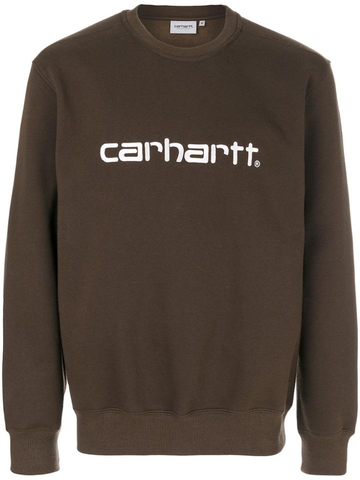 Carhartt Logo Print T-shirt - Brown