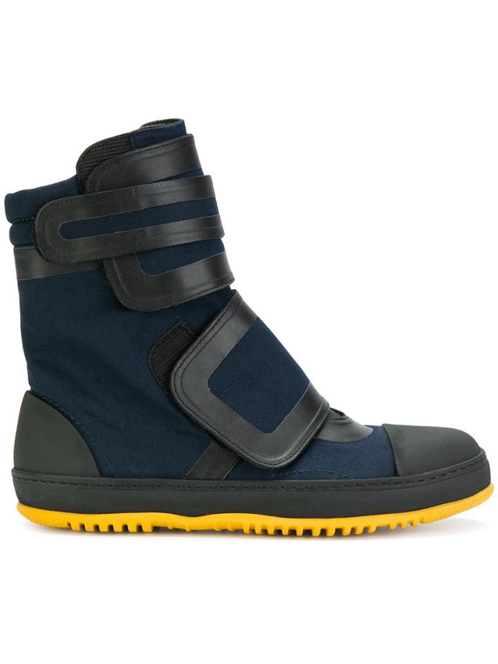 Marni Ridged Sole Boots - Blue
