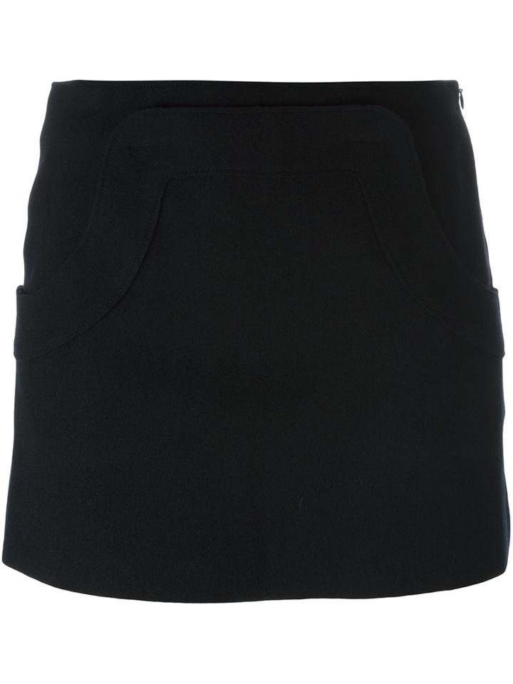 Hache Mini Skirt, Women's, Size: 38, Black, Polyamide/spandex/elastane/acetate/wool