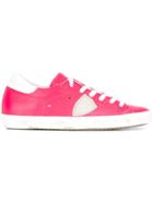 Philippe Model Classic Lace-up Sneakers - Pink & Purple