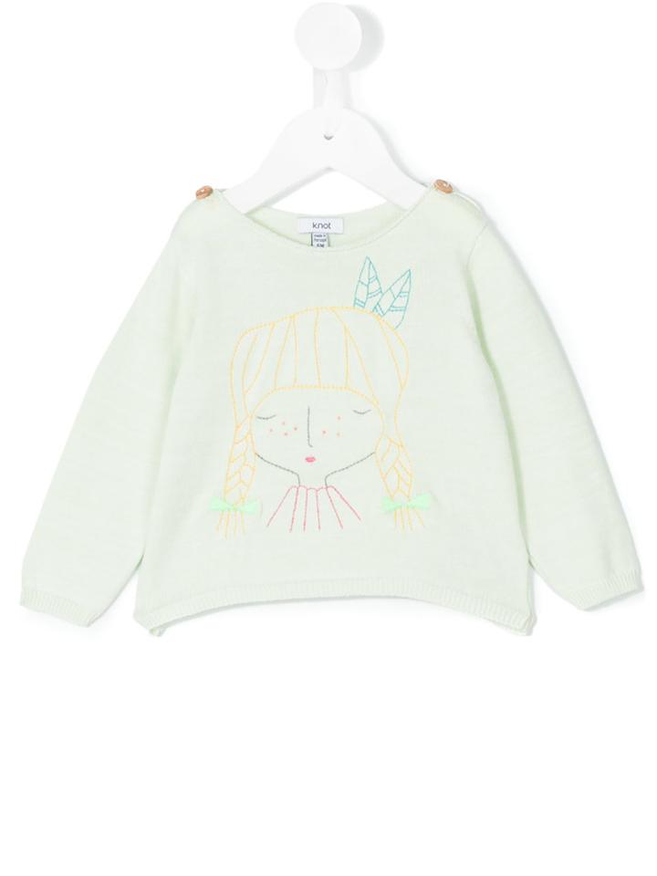 Knot - Olivia Sweater - Kids - Cotton - 24 Mth, Green