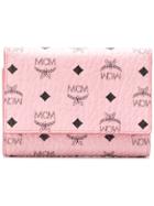Mcm Logo Wallet - Pink