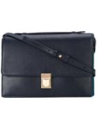 Paul Smith - Green Detail Shoulder Bag - Women - Calf Leather - One Size, Women's, Blue, Calf Leather