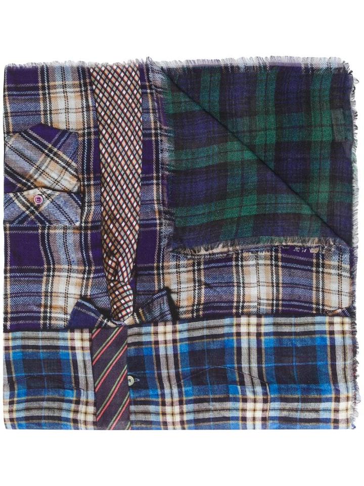 Pierre-louis Mascia Check Print Scarf - Brown
