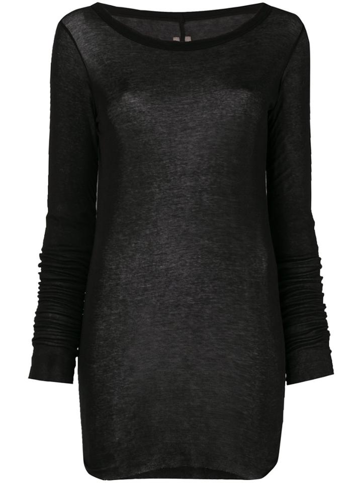 Rick Owens Longsleeved Jersey Jumper - Black