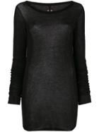 Rick Owens Longsleeved Jersey Jumper - Black