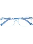 Stella Mccartney Kids Two-tone Oval Eyeglasses, Blue