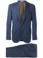 Brunello Cucinelli Two Piece Suit, Men's, Size: 50, Blue, Wool/linen/flax/silk/cupro