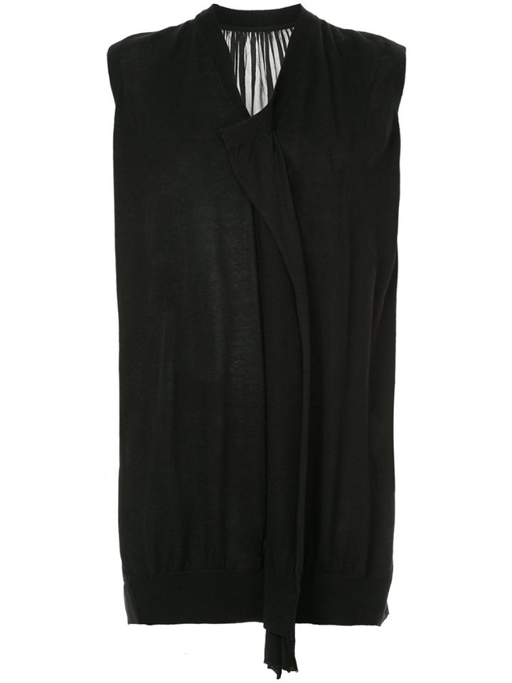 Uma Wang V-neck Vest - Black