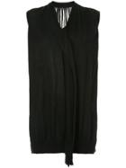 Uma Wang V-neck Vest - Black