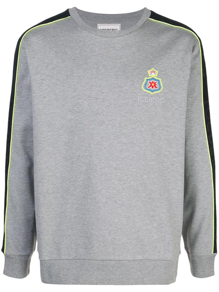 Iceberg Logo Patch Jumper - Grey