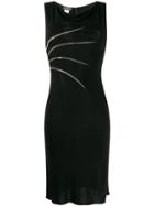Versace Pre-owned 1990s Slit Detail Dress - Black