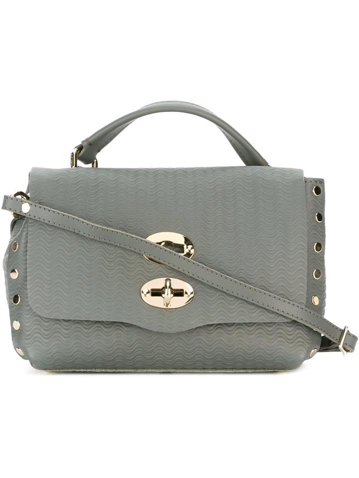 Zanellato Mini 'postina' Satchel, Women's, Grey, Leather