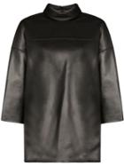 We11done Cropped Sleeve Top - Black
