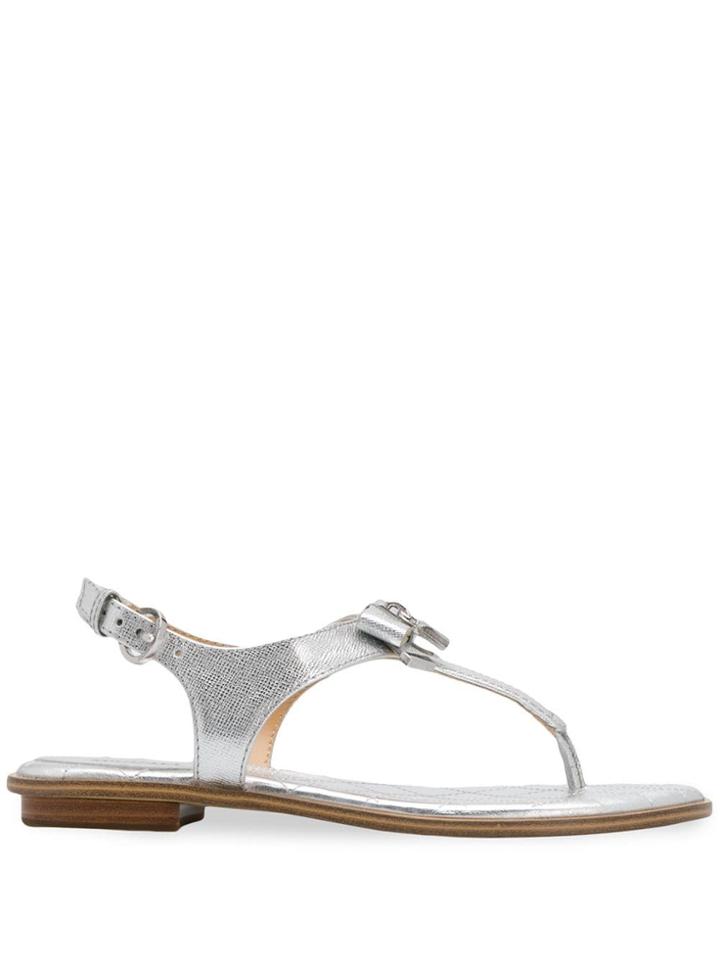 Michael Michael Kors Quilted Sole Sandal - Metallic