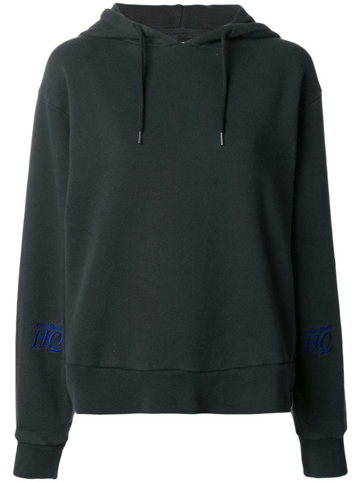 Han Kj0benhavn Embroidered Logo Hoodie - Black