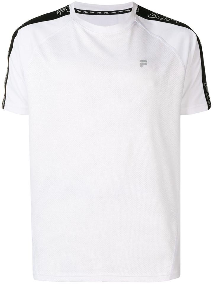 Fila Logo Stripe T-shirt - White