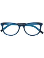 Saint Laurent Eyewear Round Glasses - Blue