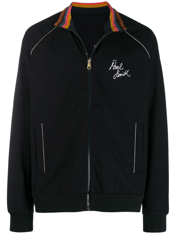 Paul Smith Signature Bomber Jacket - Blue