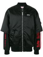 Palm Angels Prayer Bomber Jacket - Black