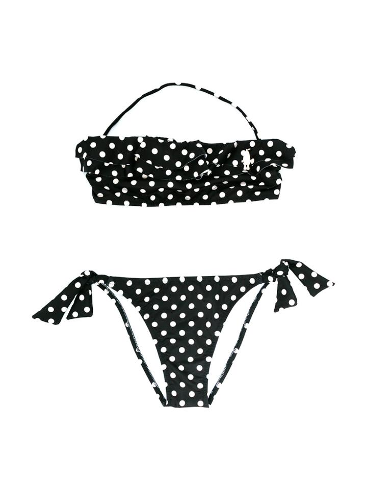 Elisabetta Franchi La Mia Bambina Polka Dot Bikini - Black