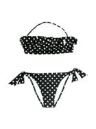 Elisabetta Franchi La Mia Bambina Polka Dot Bikini - Black